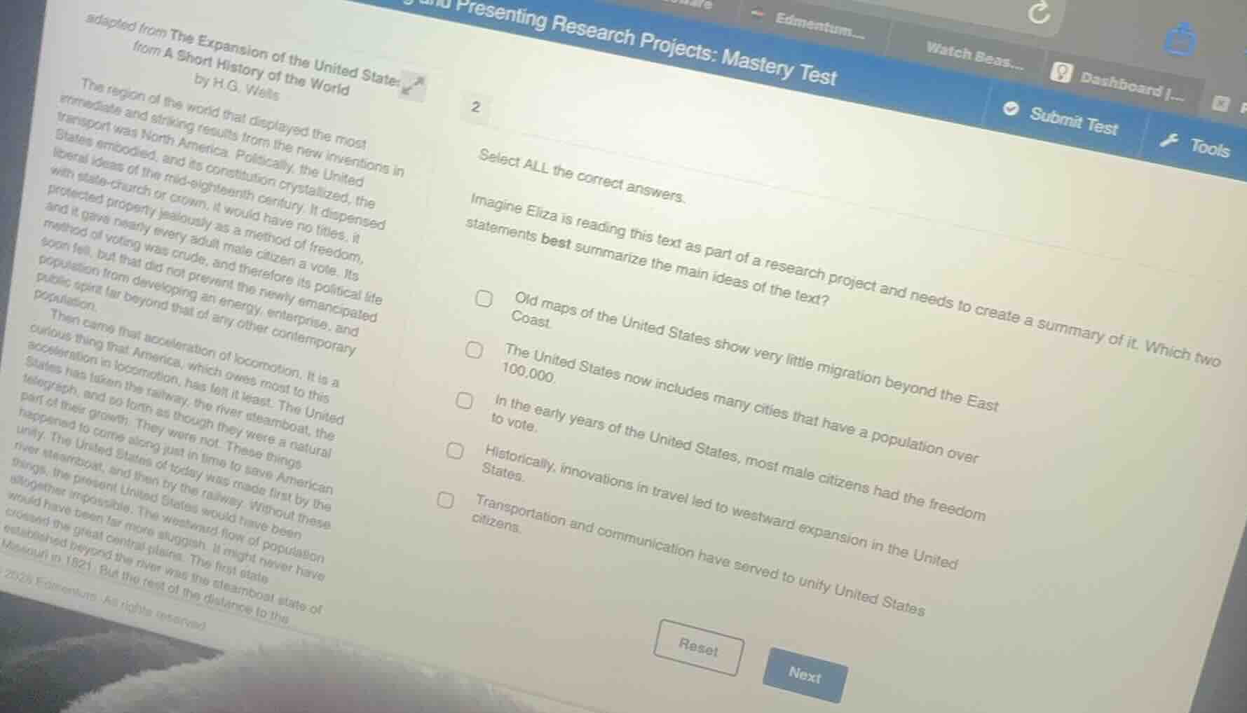 adapted from the expansion of the united state: from a short history of…