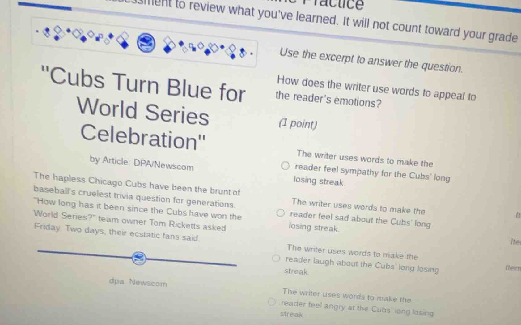 practice to review what youve learned. it will not count toward your gr…