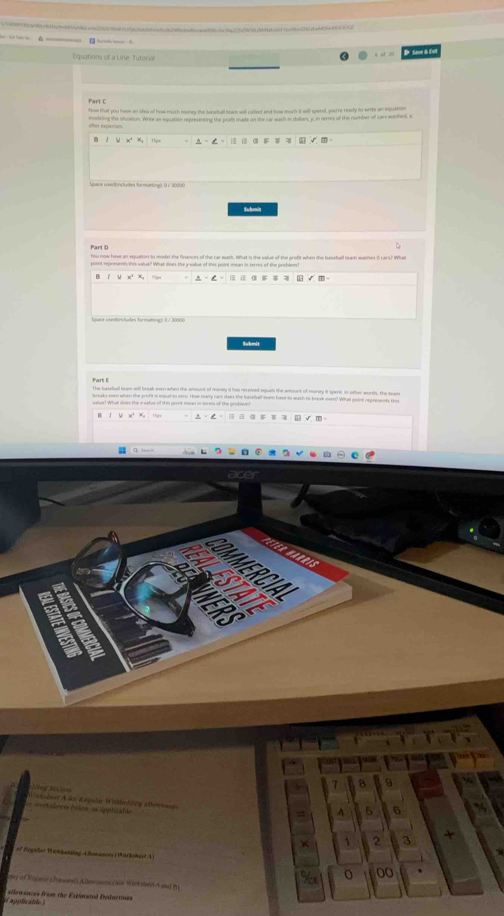 equations of a line tutorial part c now that you have an idea of how mu…