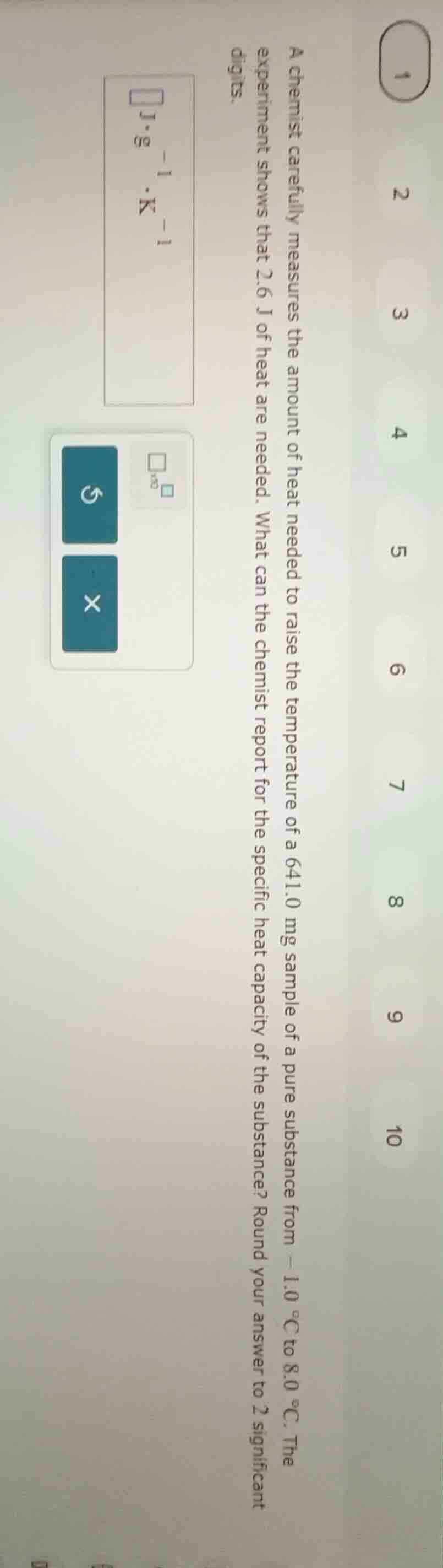 a chemist carefully measures the amount of heat needed to raise the tem…