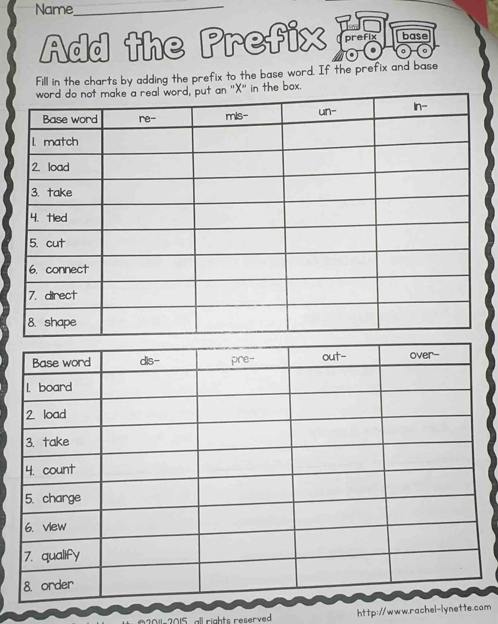 name add the prefix fill in the charts by adding the prefix to the base…