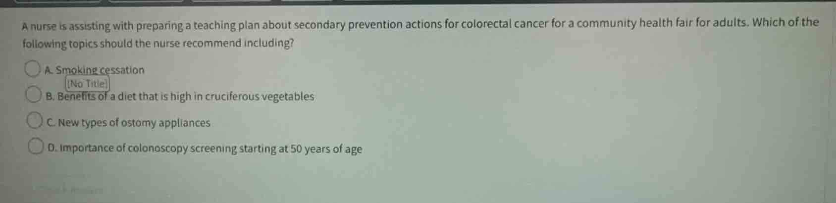 a nurse is assisting with preparing a teaching plan about secondary pre…