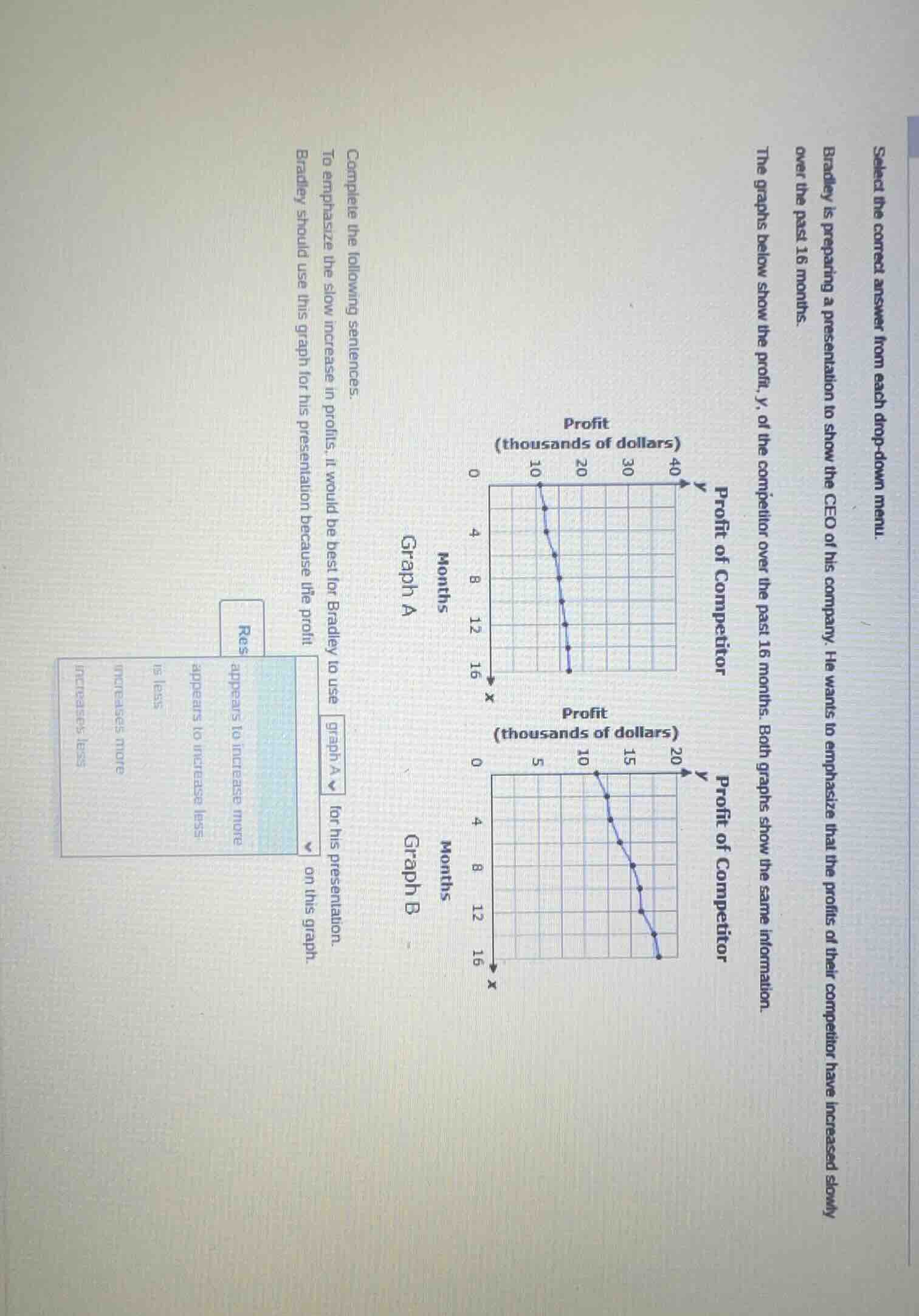 select the correct answer from each drop - down menu. bradley is prepar…