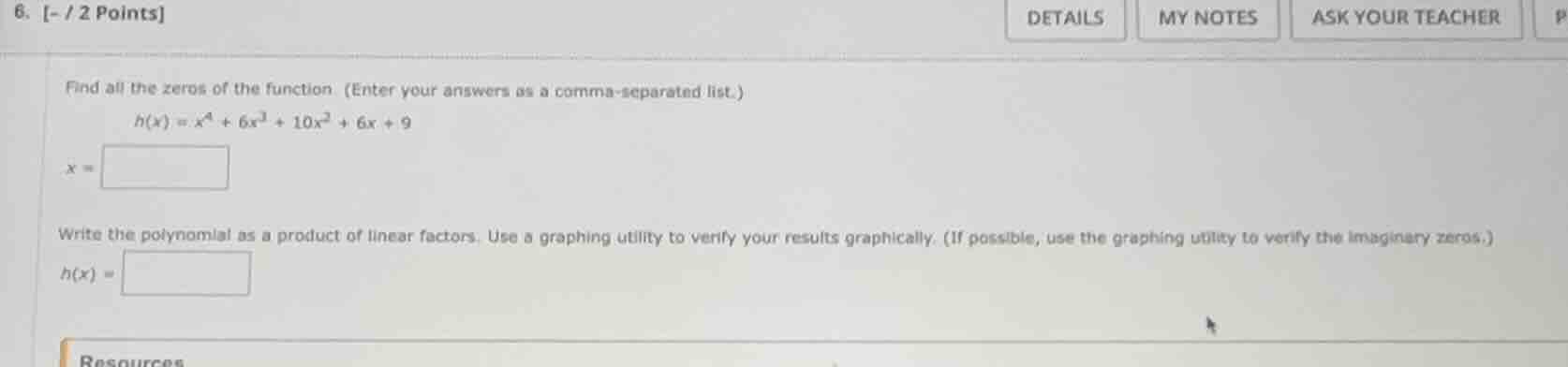 find all the zeros of the function (enter your answers as a comma - sep…