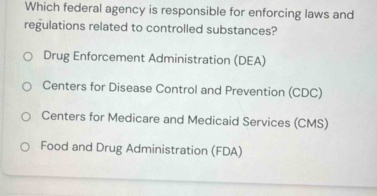 which federal agency is responsible for enforcing laws and regulations …