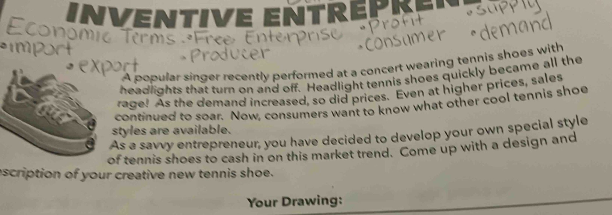 inventive entrepreneconomic terms : free enterprise profit supply impor…