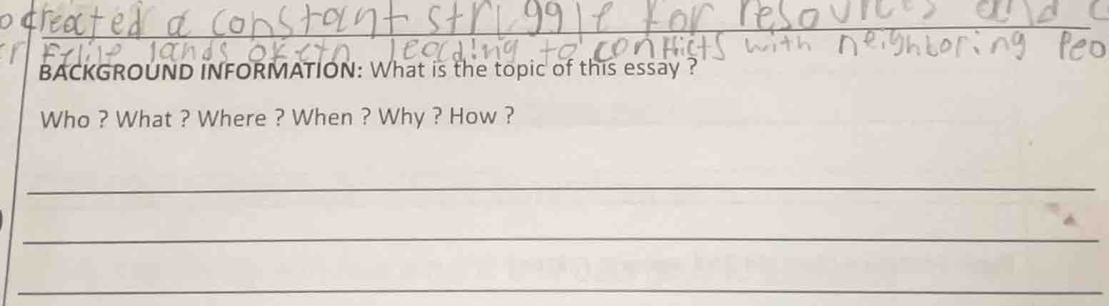 background information: what is the topic of this essay? who? what? whe…