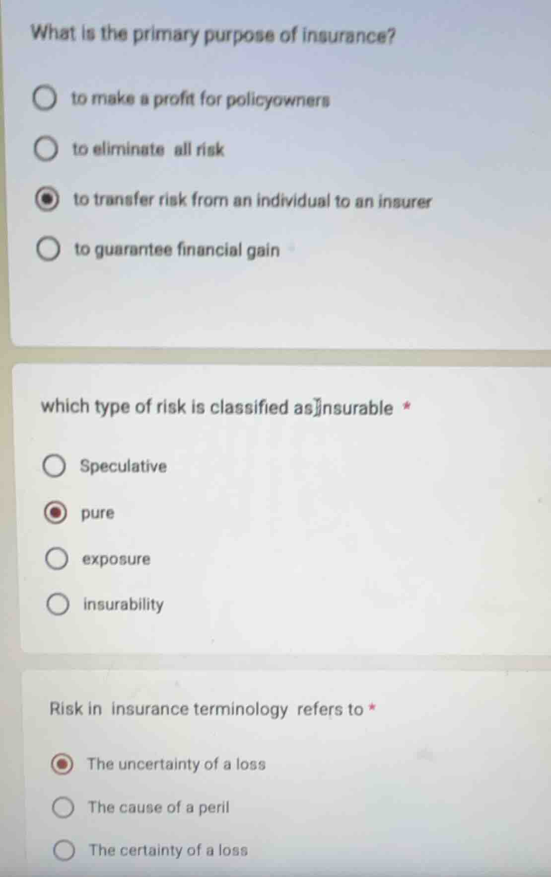 what is the primary purpose of insurance? to make a profit for policyow…