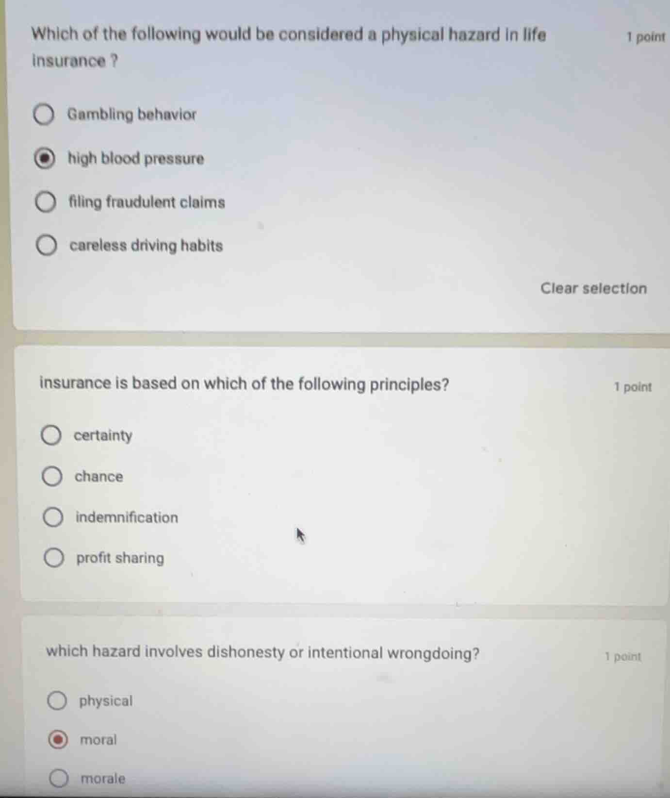 which of the following would be considered a physical hazard in life in…