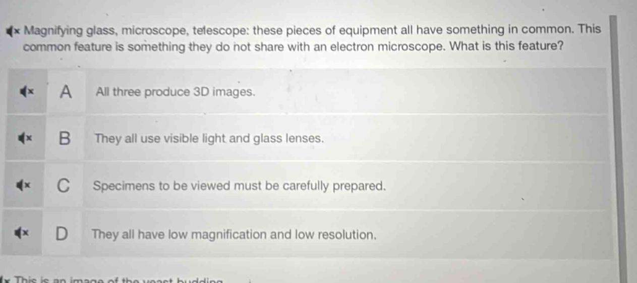 magnifying glass, microscope, telescope: these pieces of equipment all …