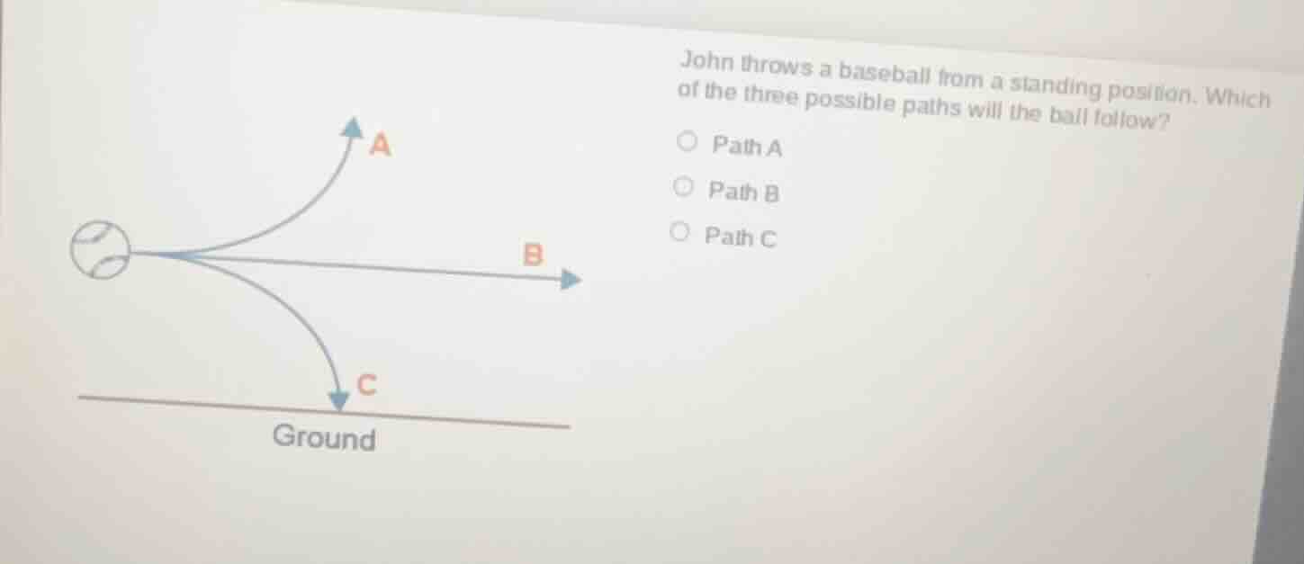 john throws a baseball from a standing position. which of the three pos…