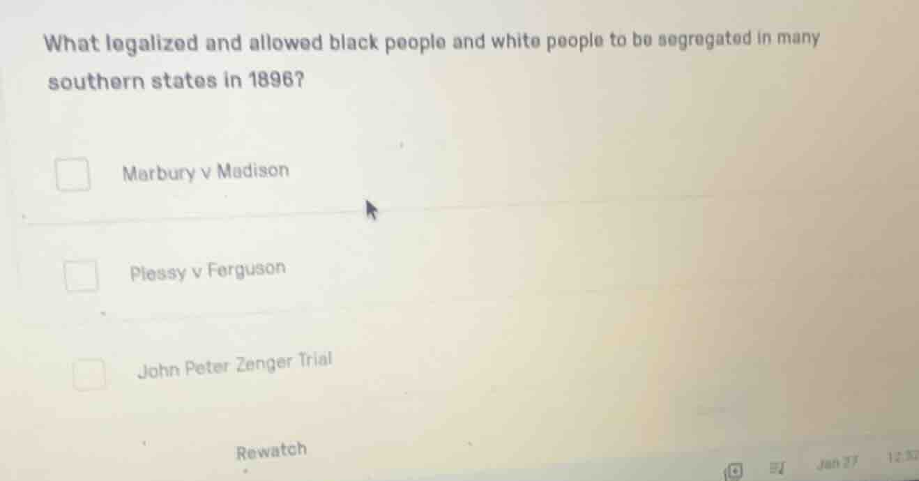 what legalized and allowed black people and white people to be segregat…