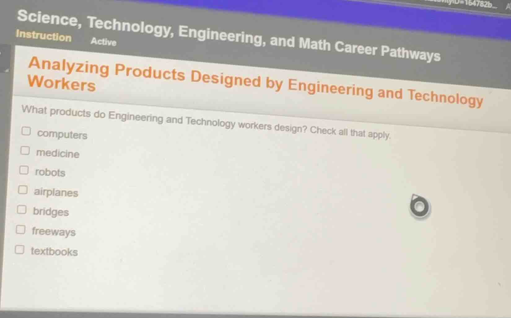 science, technology, engineering, and math career pathways instruction …