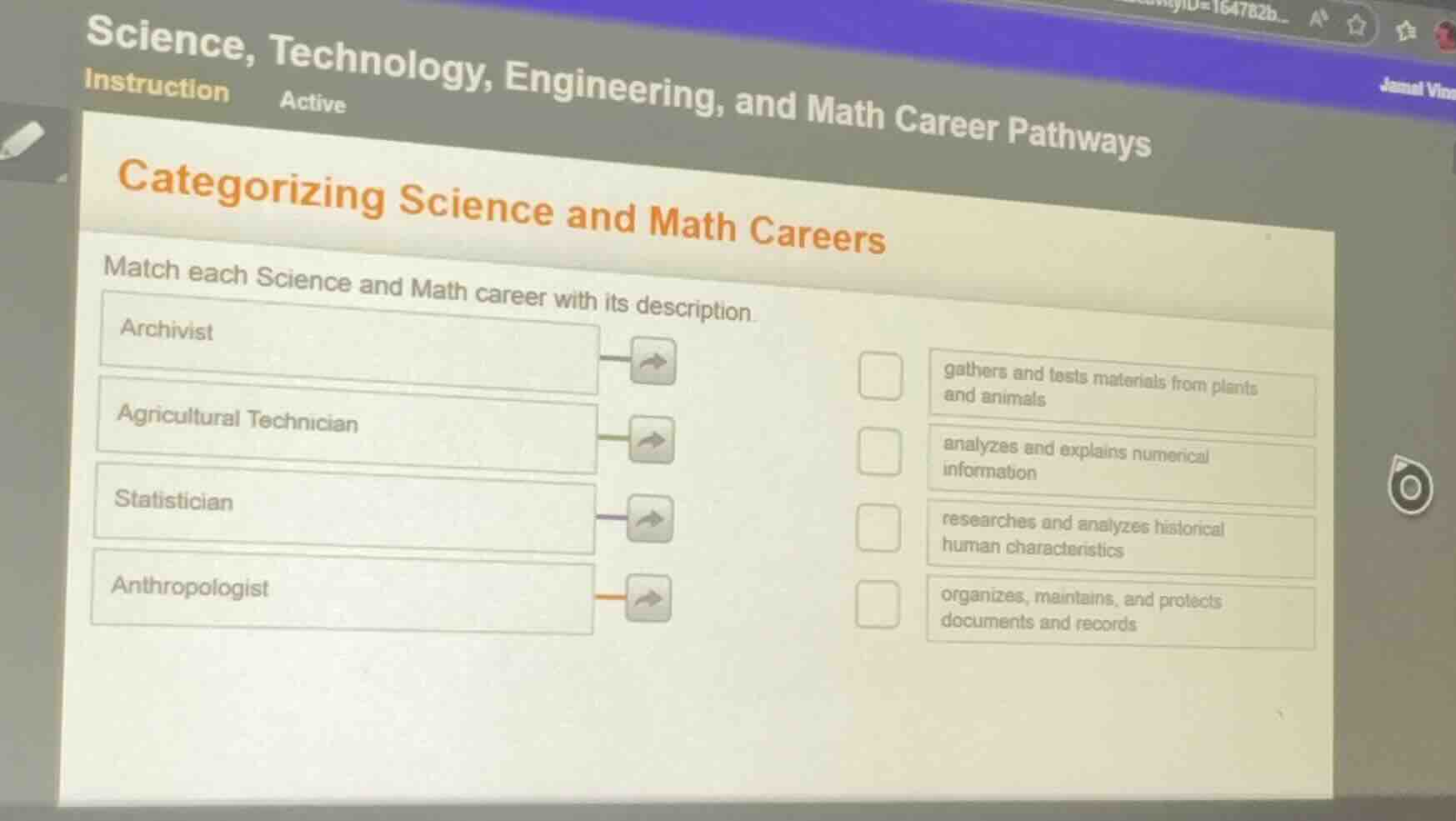 science, technology, engineering, and math career pathways categorizing…