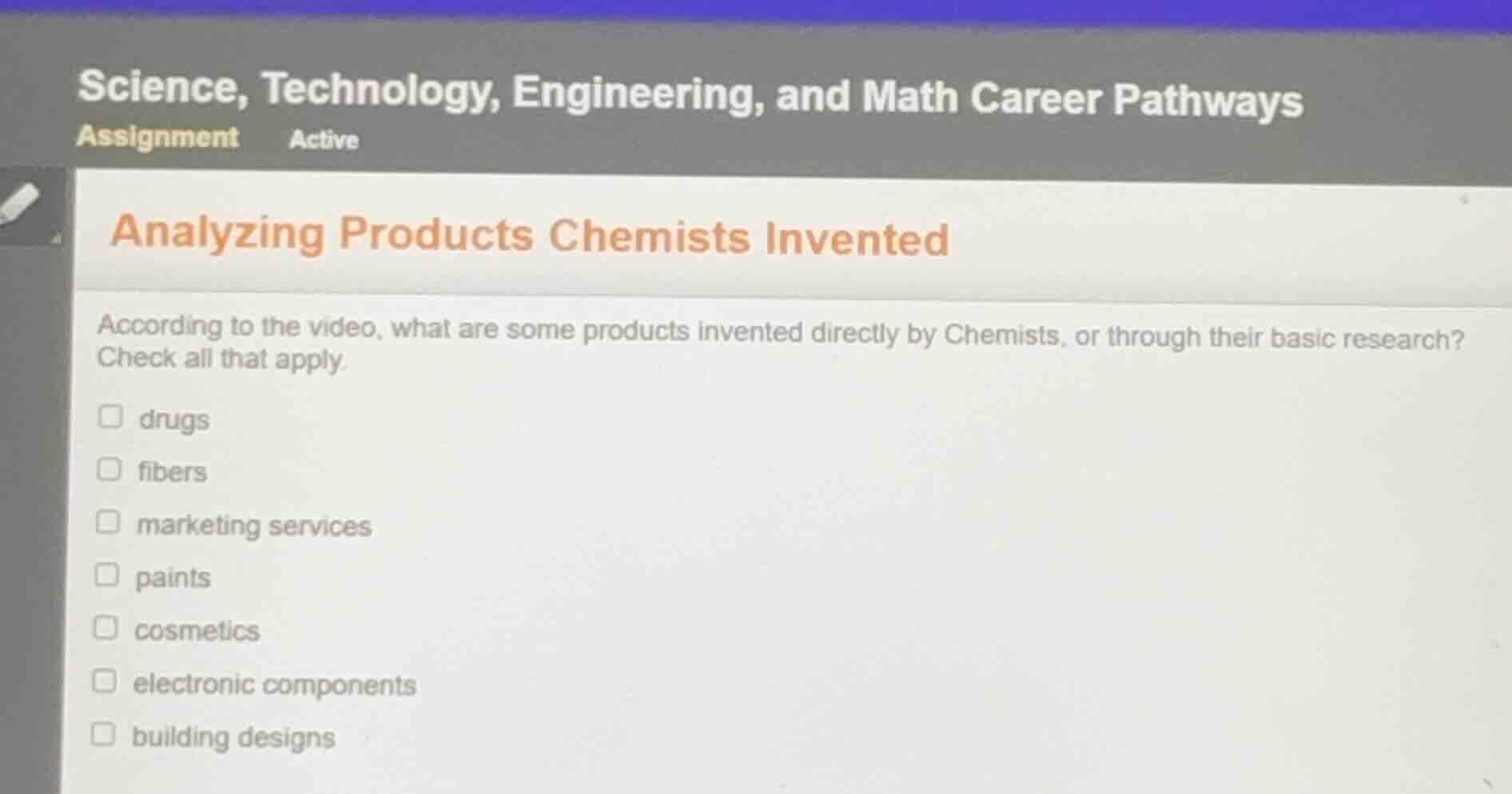 science, technology, engineering, and math career pathways assignment a…