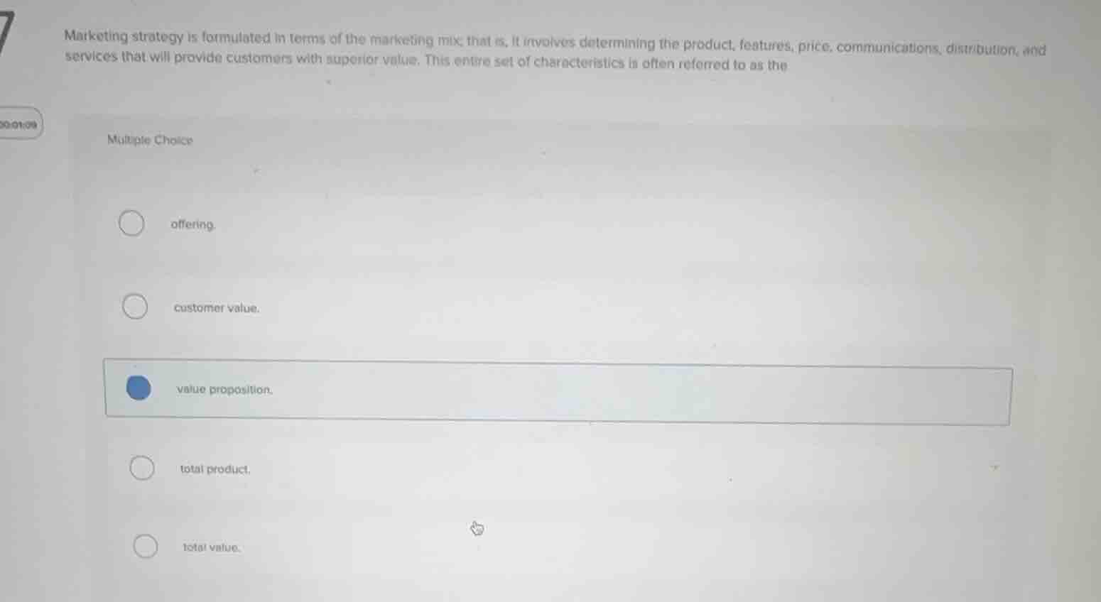 marketing strategy is formulated in terms of the marketing mix: that is…