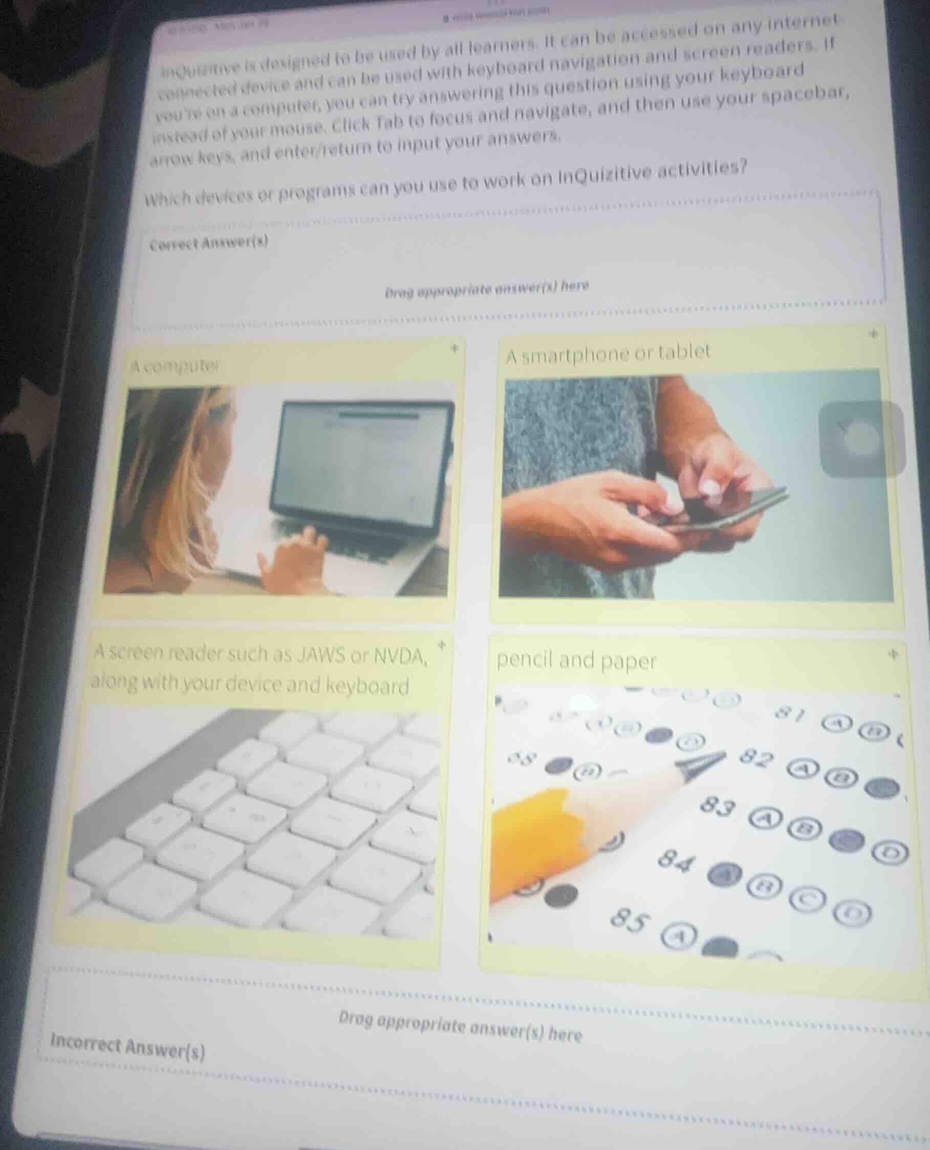 inquizitive is designed to be used by all learners. it can be accessed …