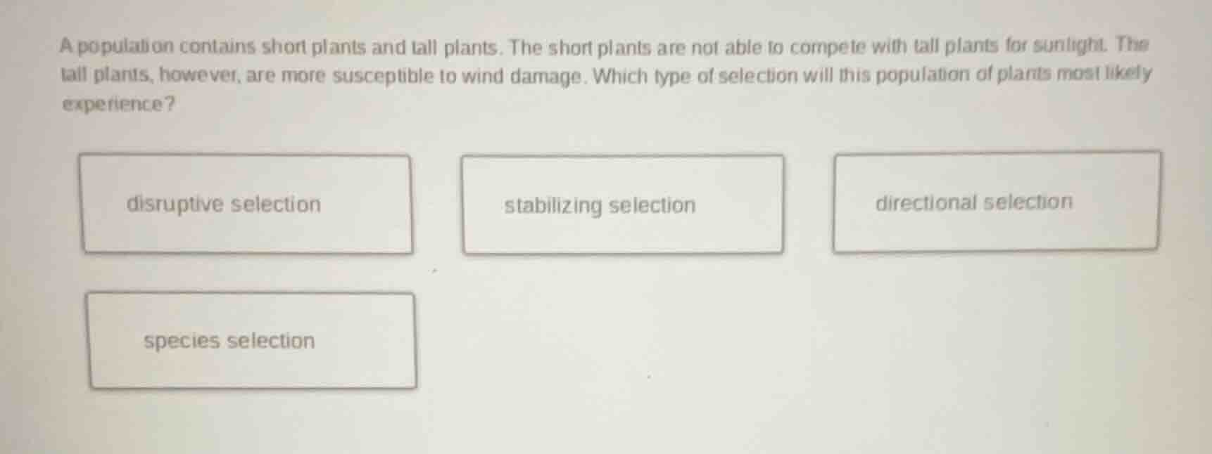 a population contains short plants and tall plants. the short plants ar…