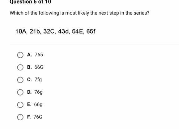 question 6 of 10 which of the following is most likely the next step in…