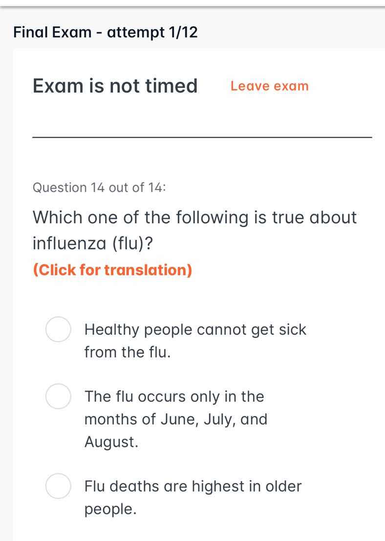 final exam - attempt 1/12 exam is not timed leave exam question 14 out …