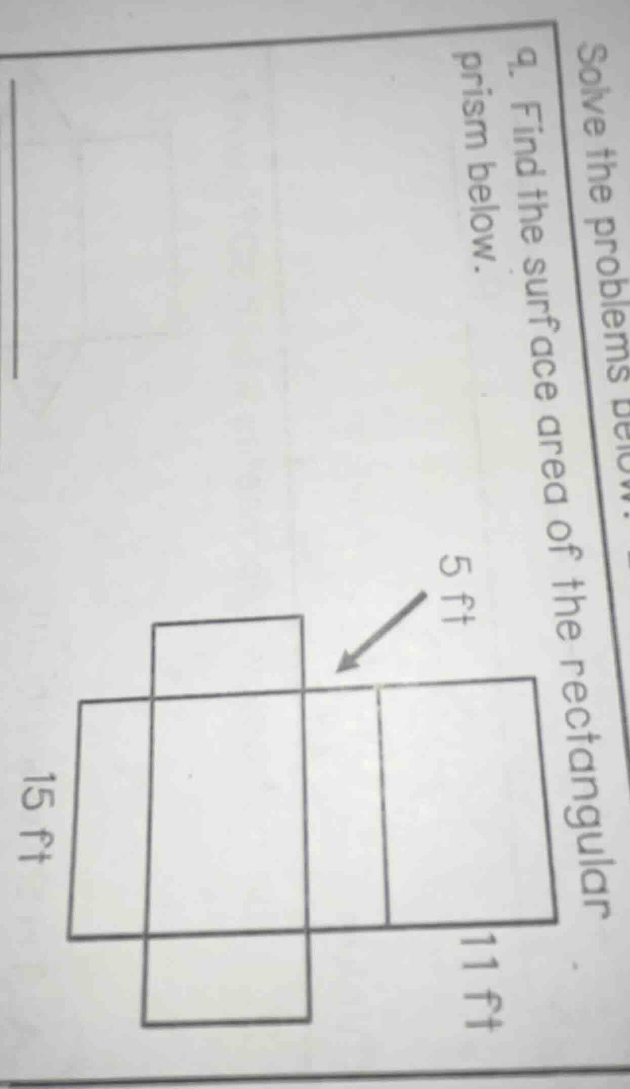 solve the problems below. a. find the surface area of the rectangular p…