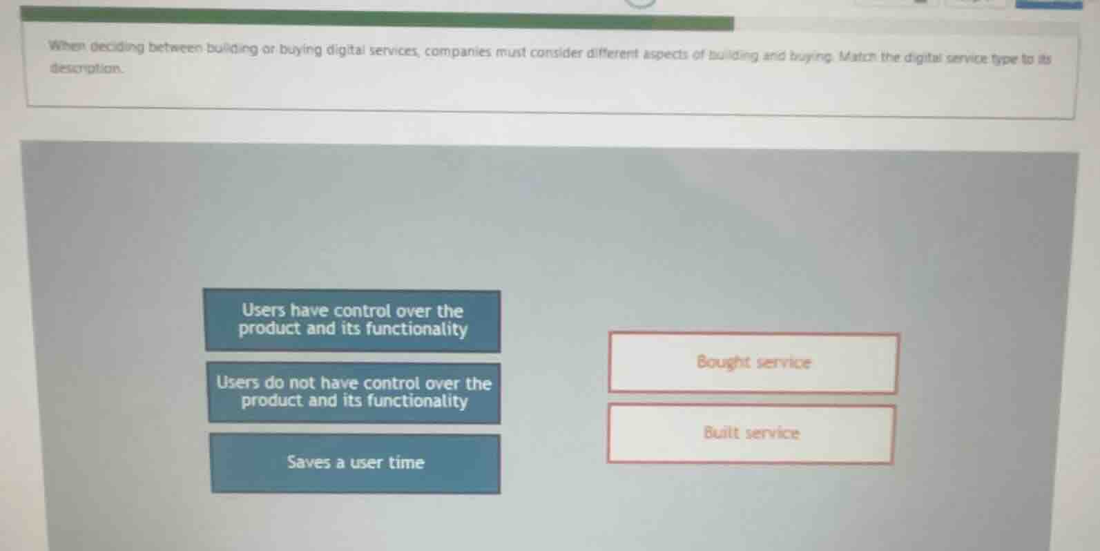 when deciding between building or buying digital services, companies mu…