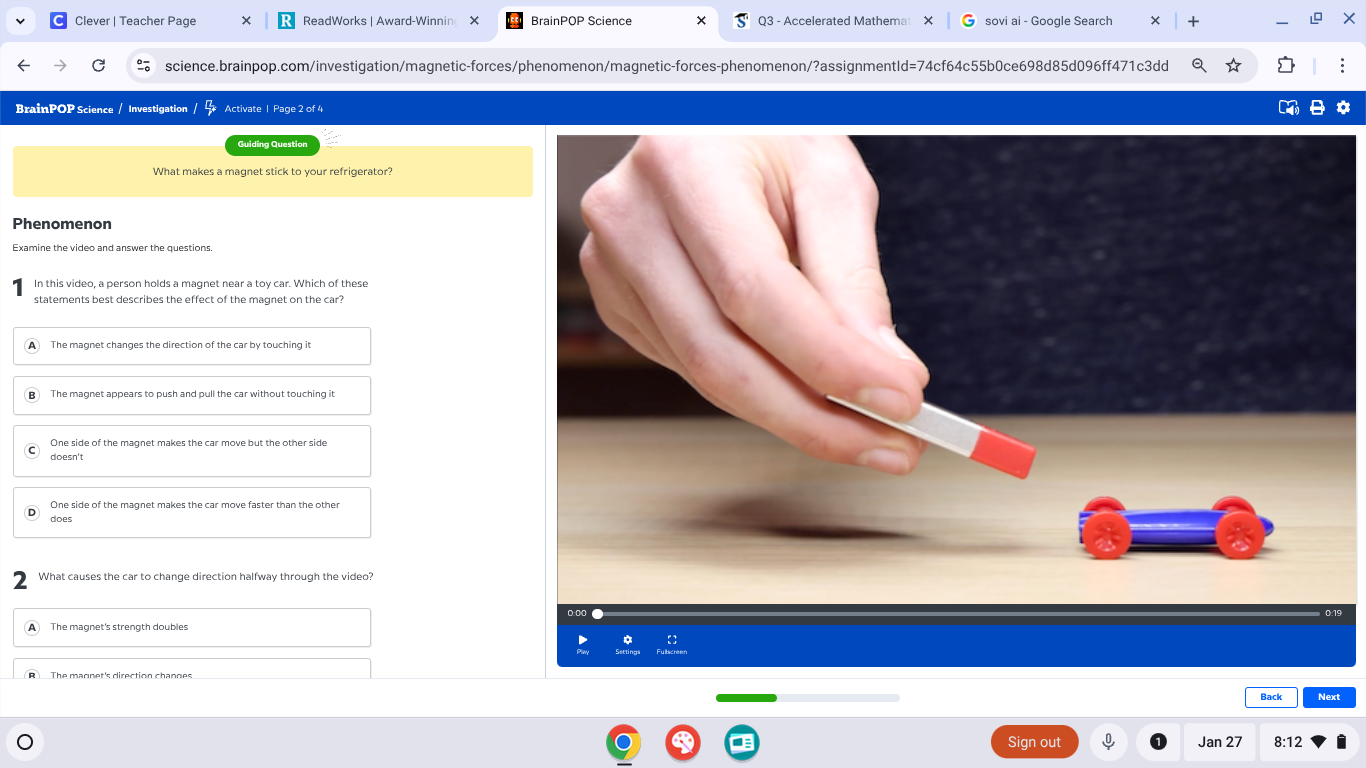 guiding question what makes a magnet stick to your refrigerator? phenom…