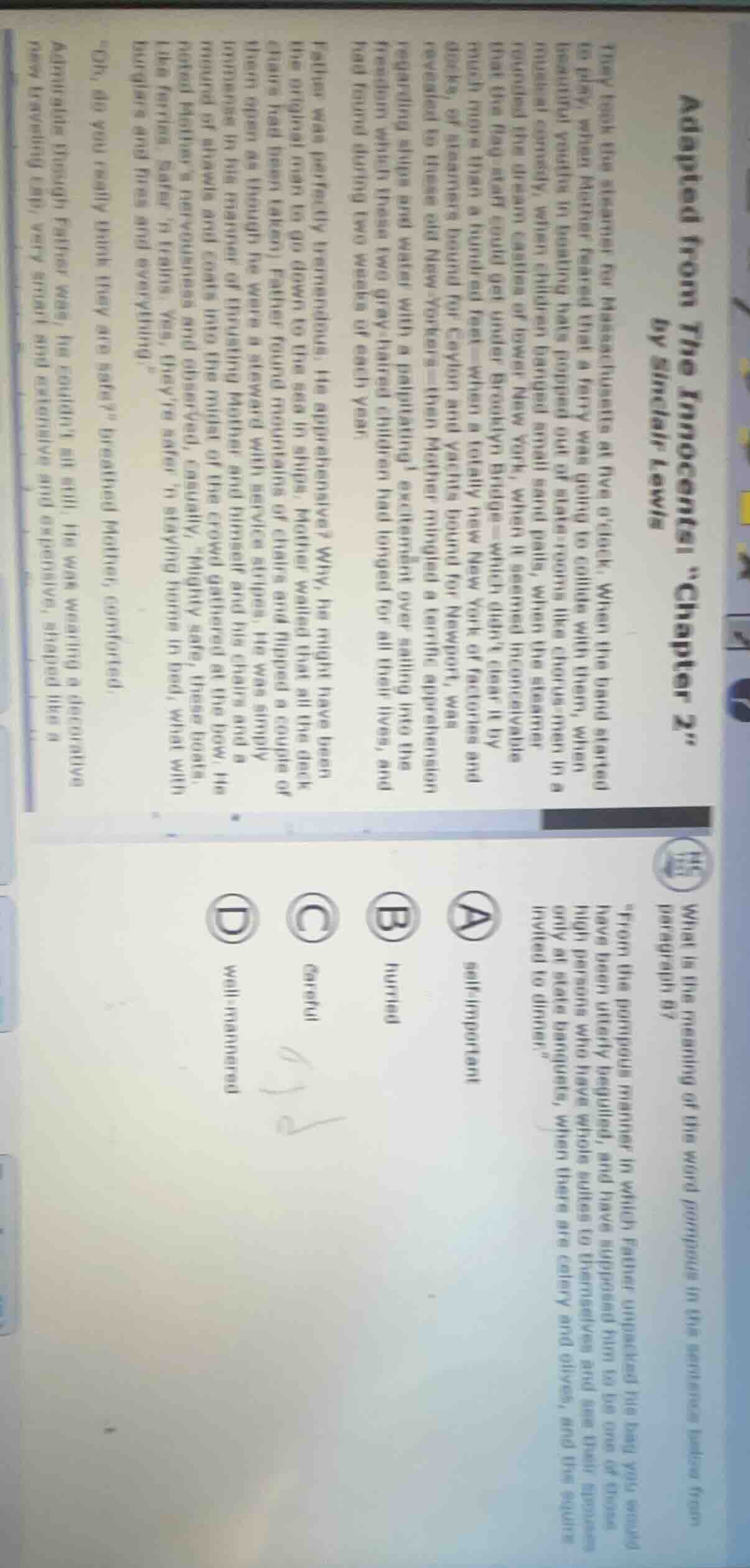 adapted from the innocents by sinclair lewis chapter 2 they took the st…