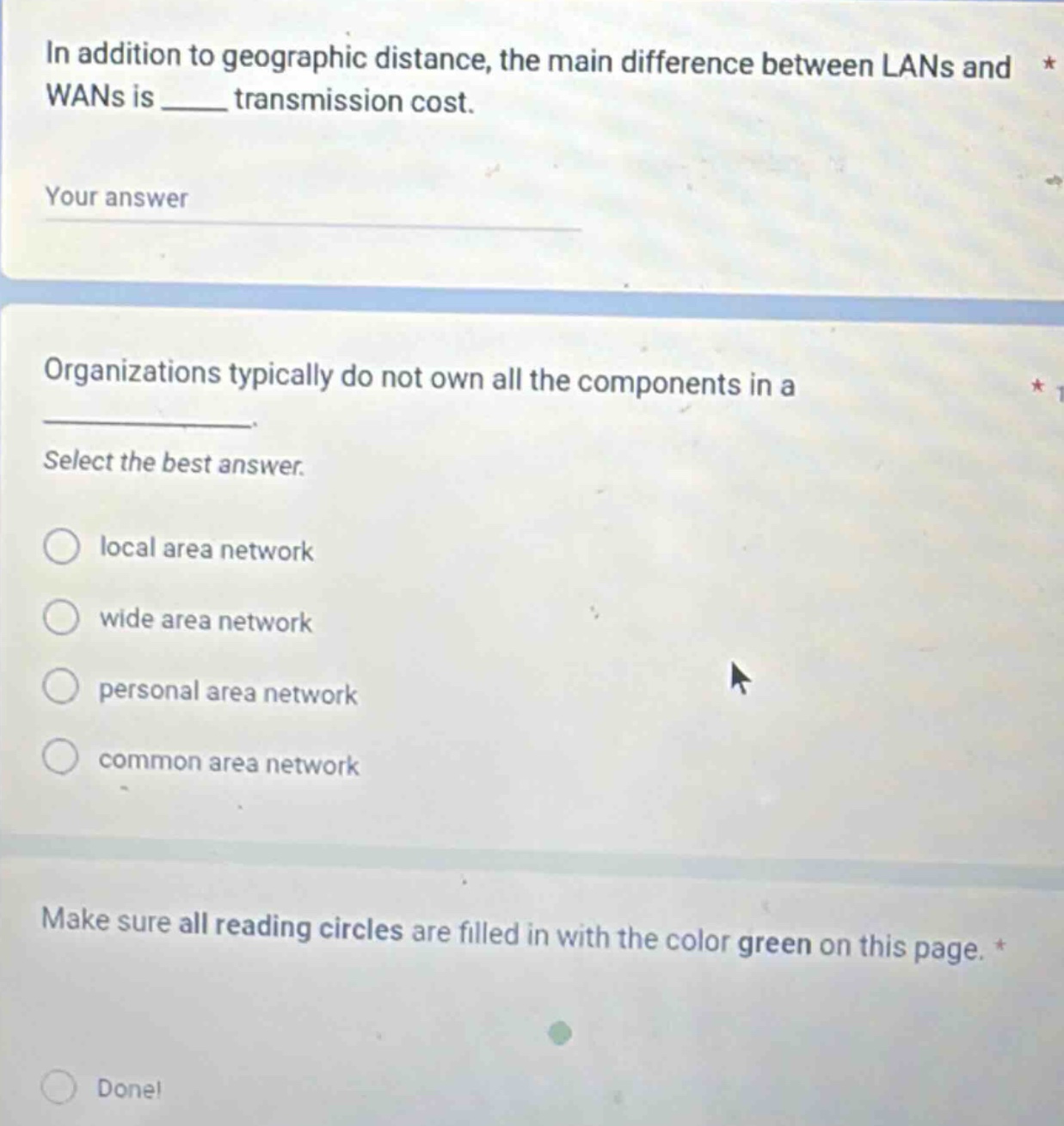 in addition to geographic distance, the main difference between lans an…