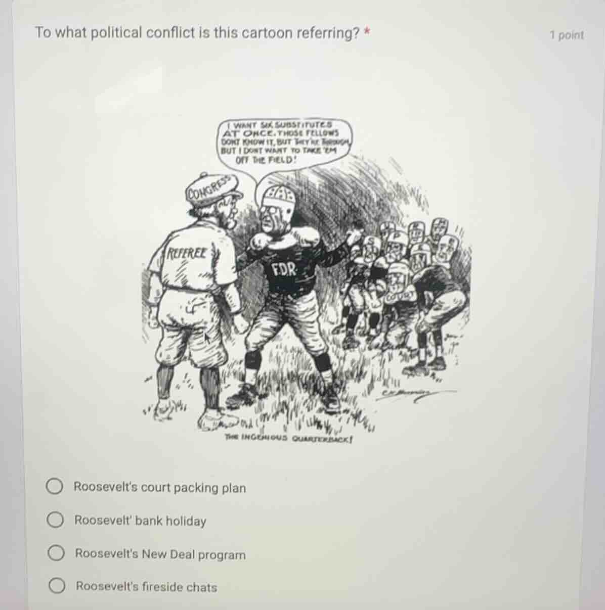 to what political conflict is this cartoon referring? * 1 point i want …