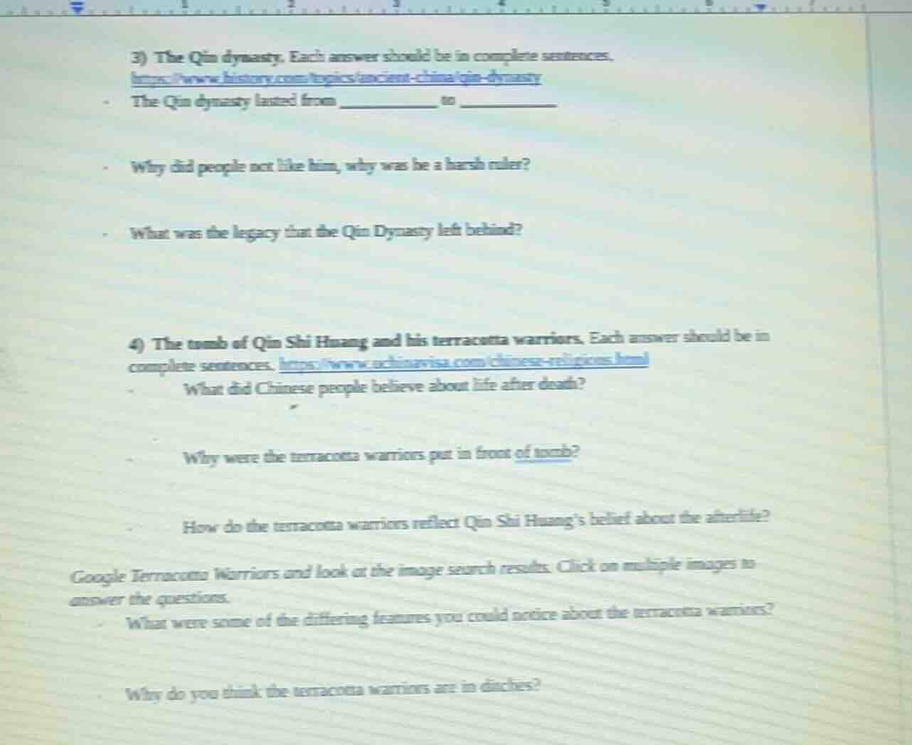 3) the qin dynasty. each answer should be in complete sentences. https:…