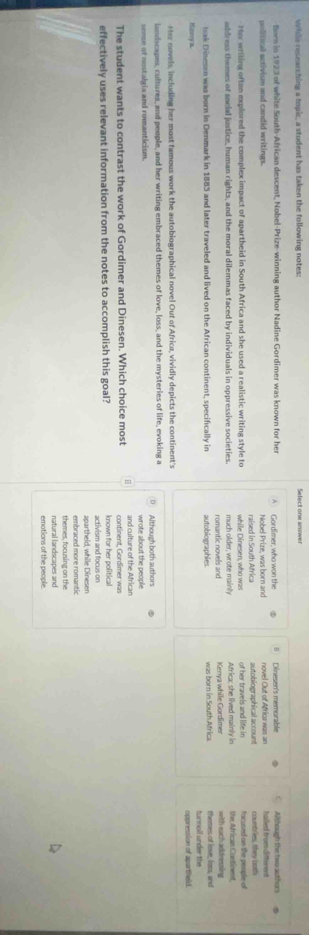 while researching a topic, a student has taken the following notes: bor…