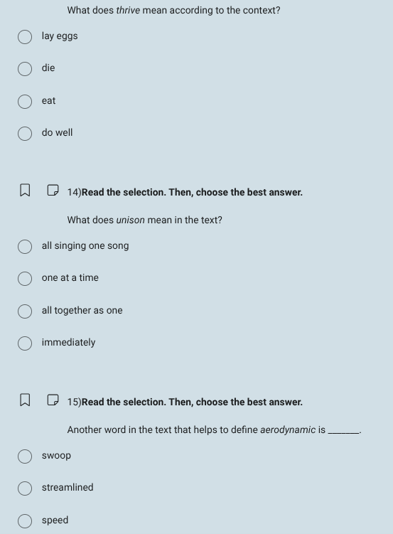 what does thrive mean according to the context? lay eggs die eat do wel…