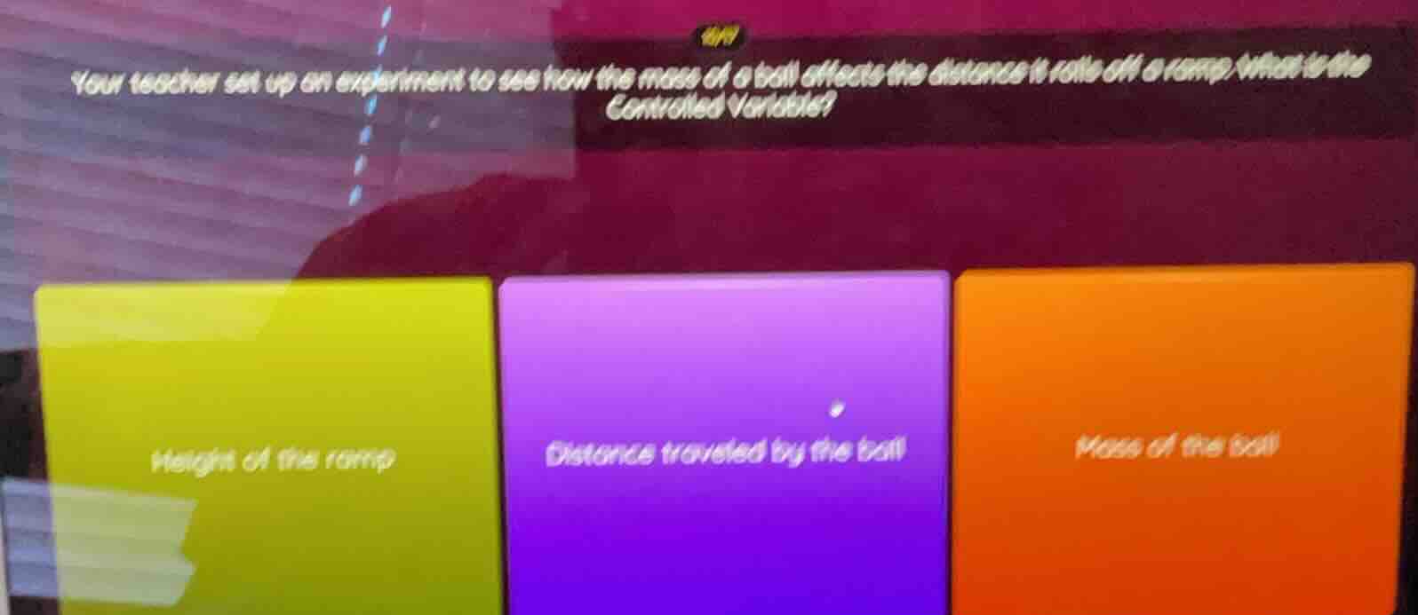 your teacher set up an experiment to see how the mass of a ball affects…