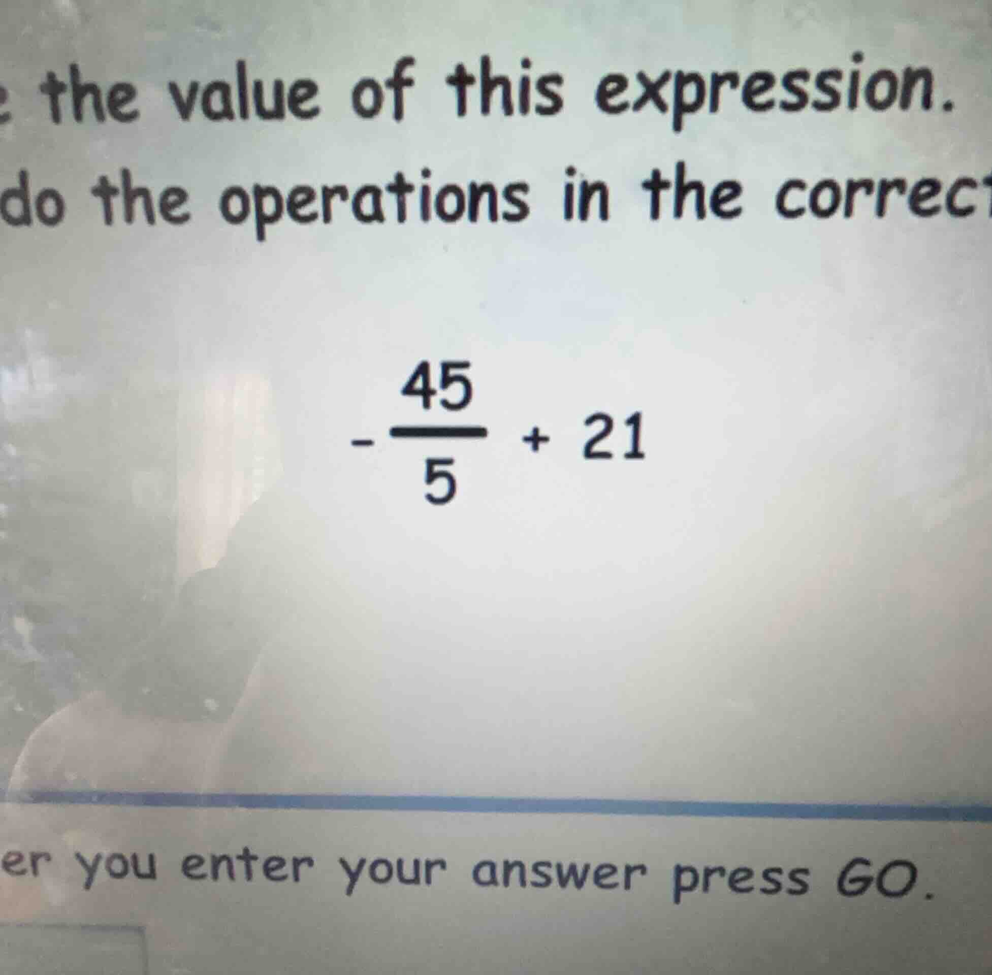 the value of this expression. do the operations in the correct \\(-\\df…