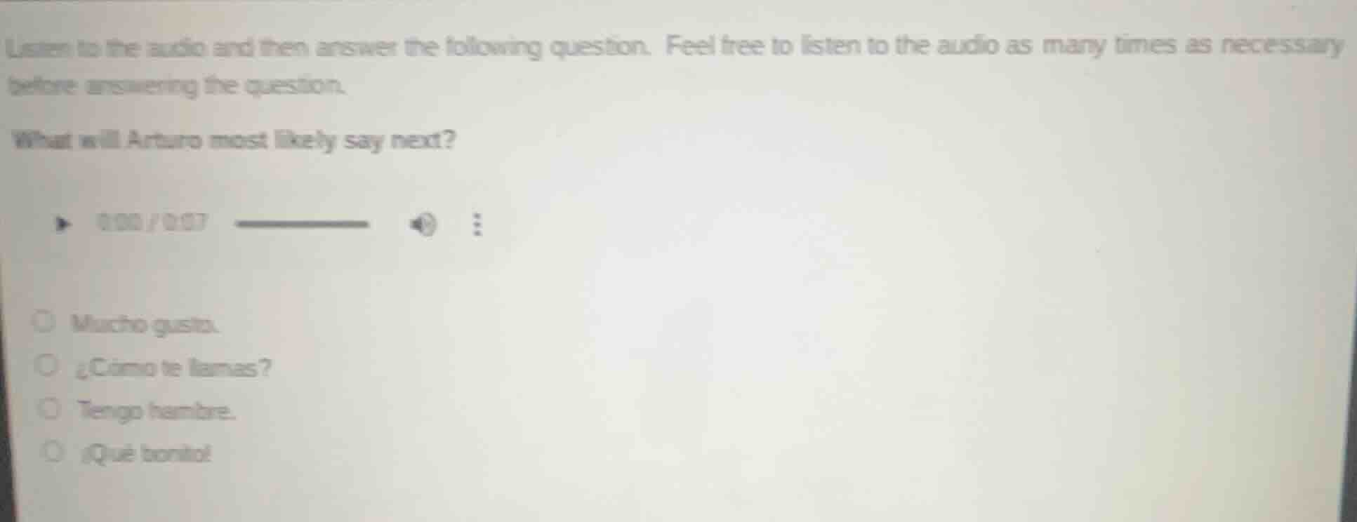 listen to the audio and then answer the following question. feel free t…