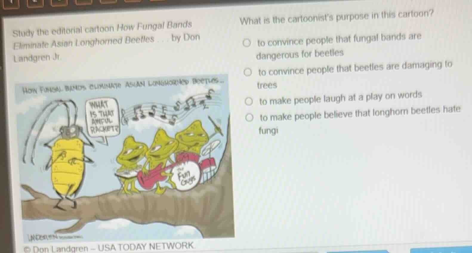 study the editorial cartoon how fungal bands eliminate asian longhorned…