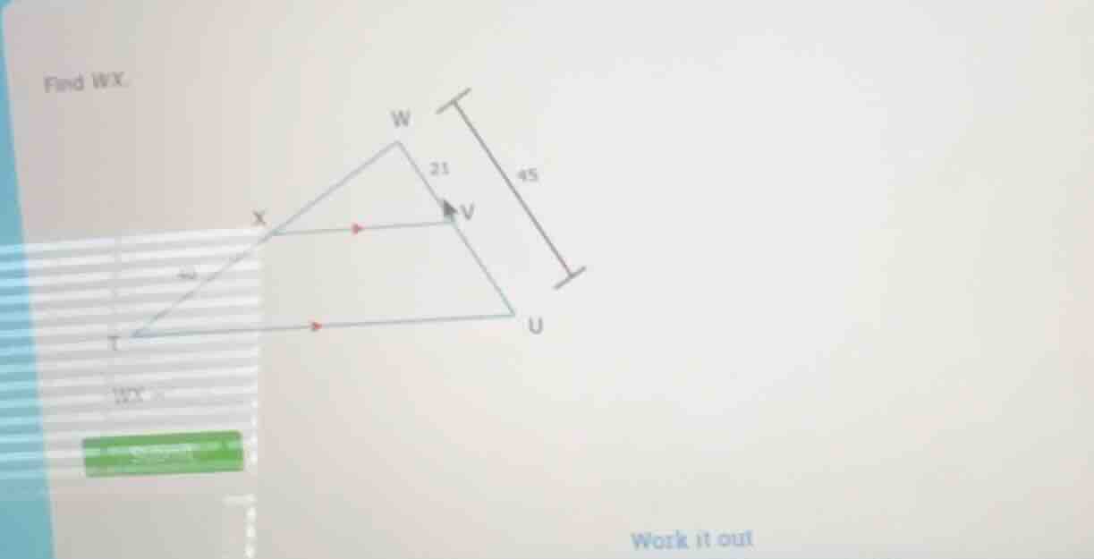 find wx. wx = work it out