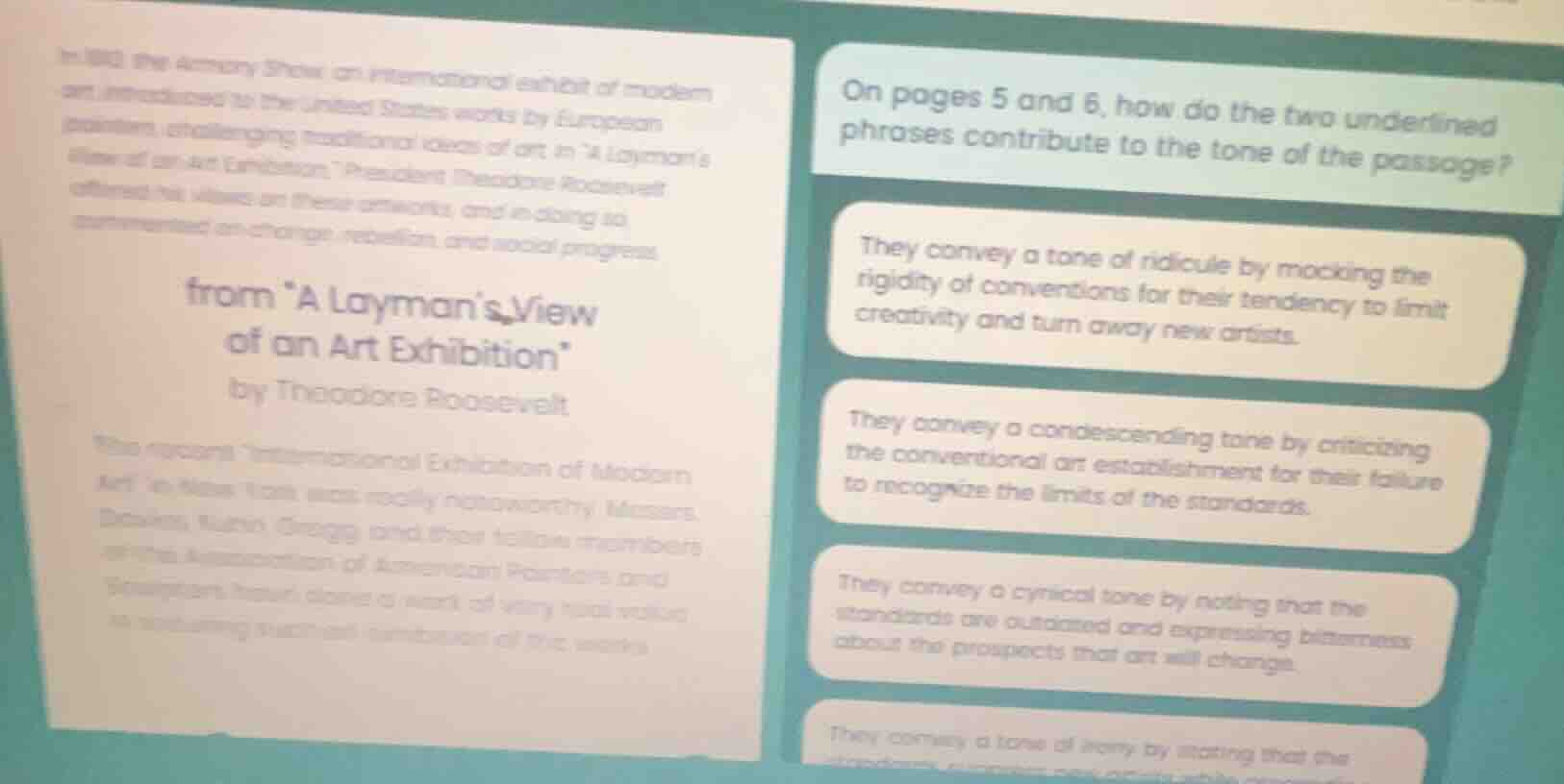 in 1913, the armory show, an international exhibit of modern art, intro…