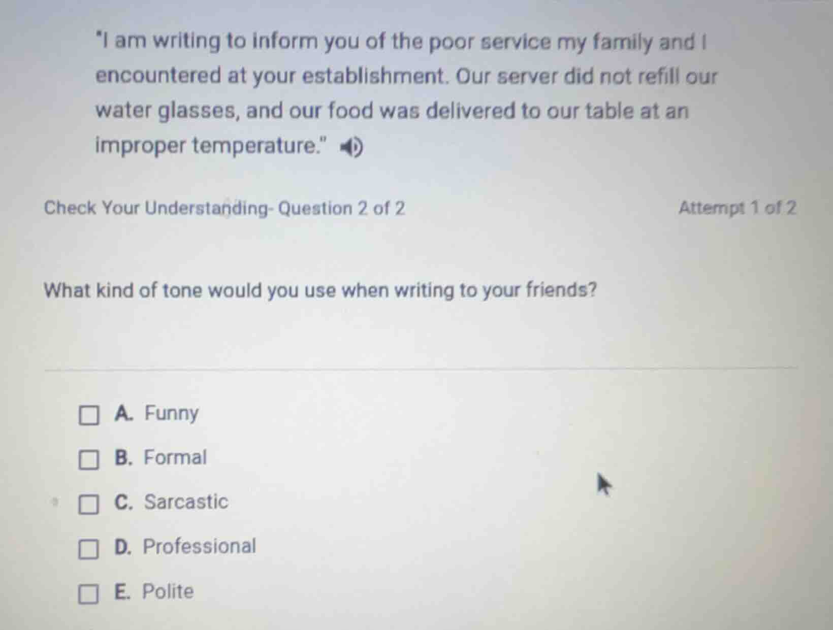 i am writing to inform you of the poor service my family and i encounte…