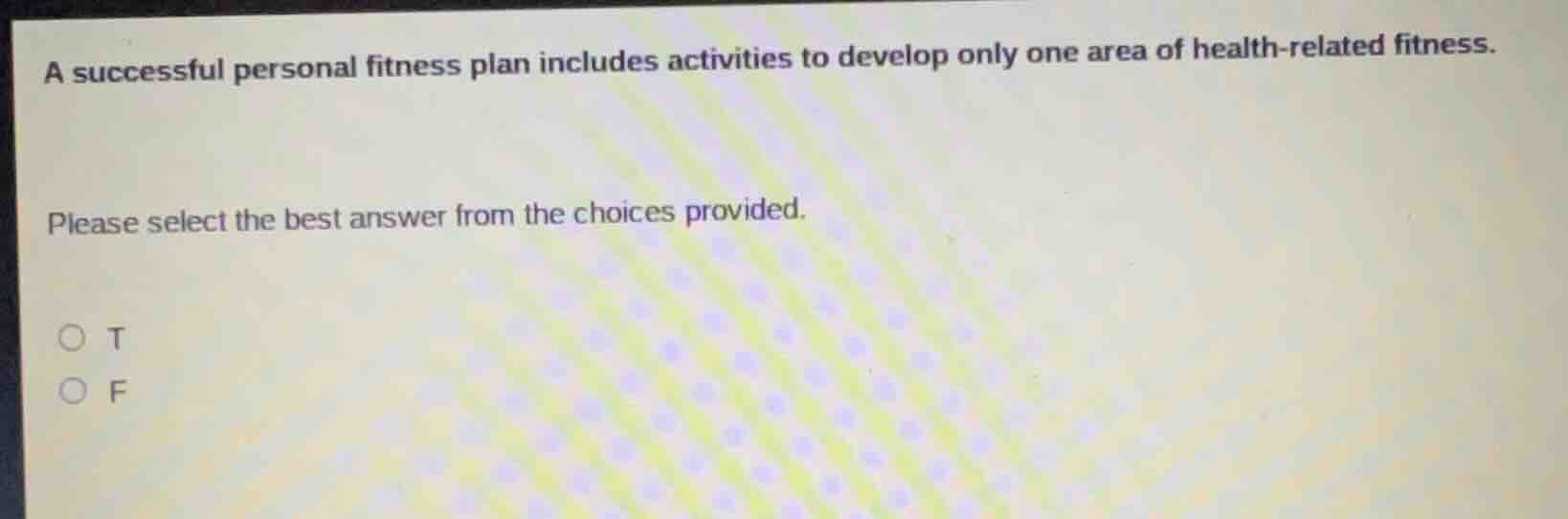 a successful personal fitness plan includes activities to develop only …