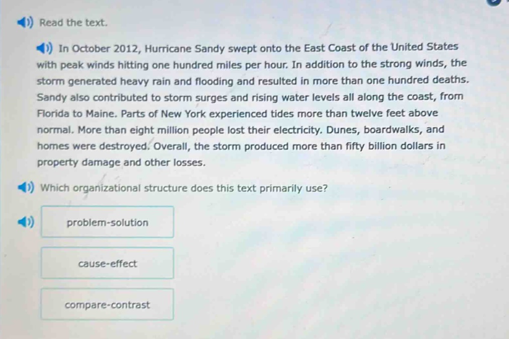 read the text. in october 2012, hurricane sandy swept onto the east coa…