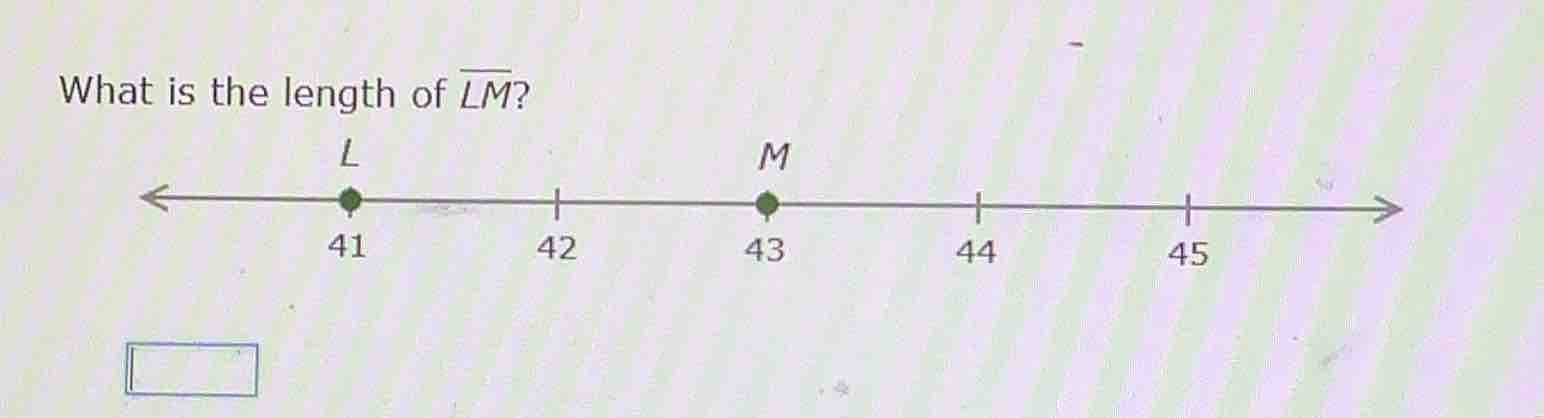 what is the length of \\(\\overline{lm}\\)?