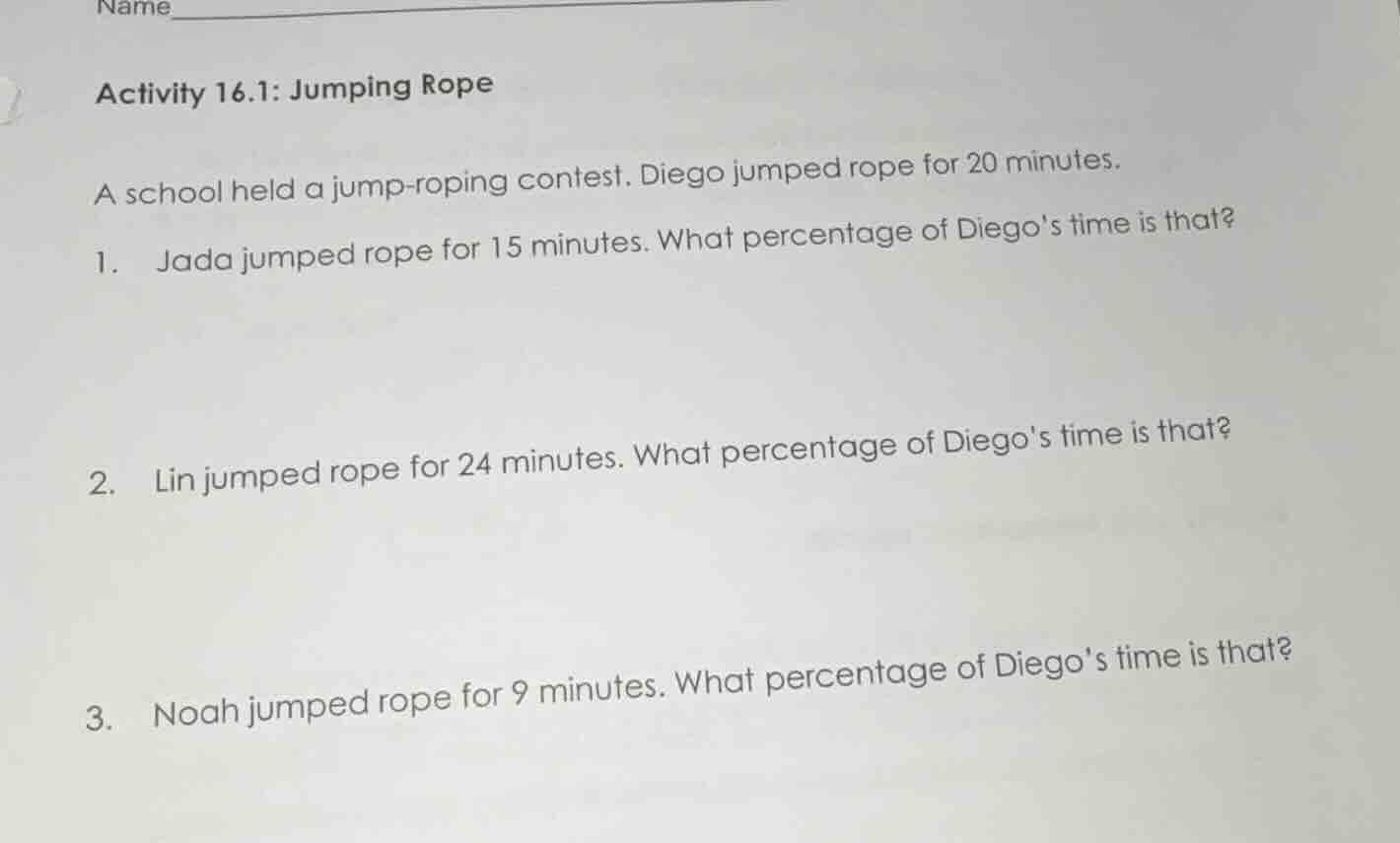 name activity 16.1: jumping rope a school held a jump - roping contest.…