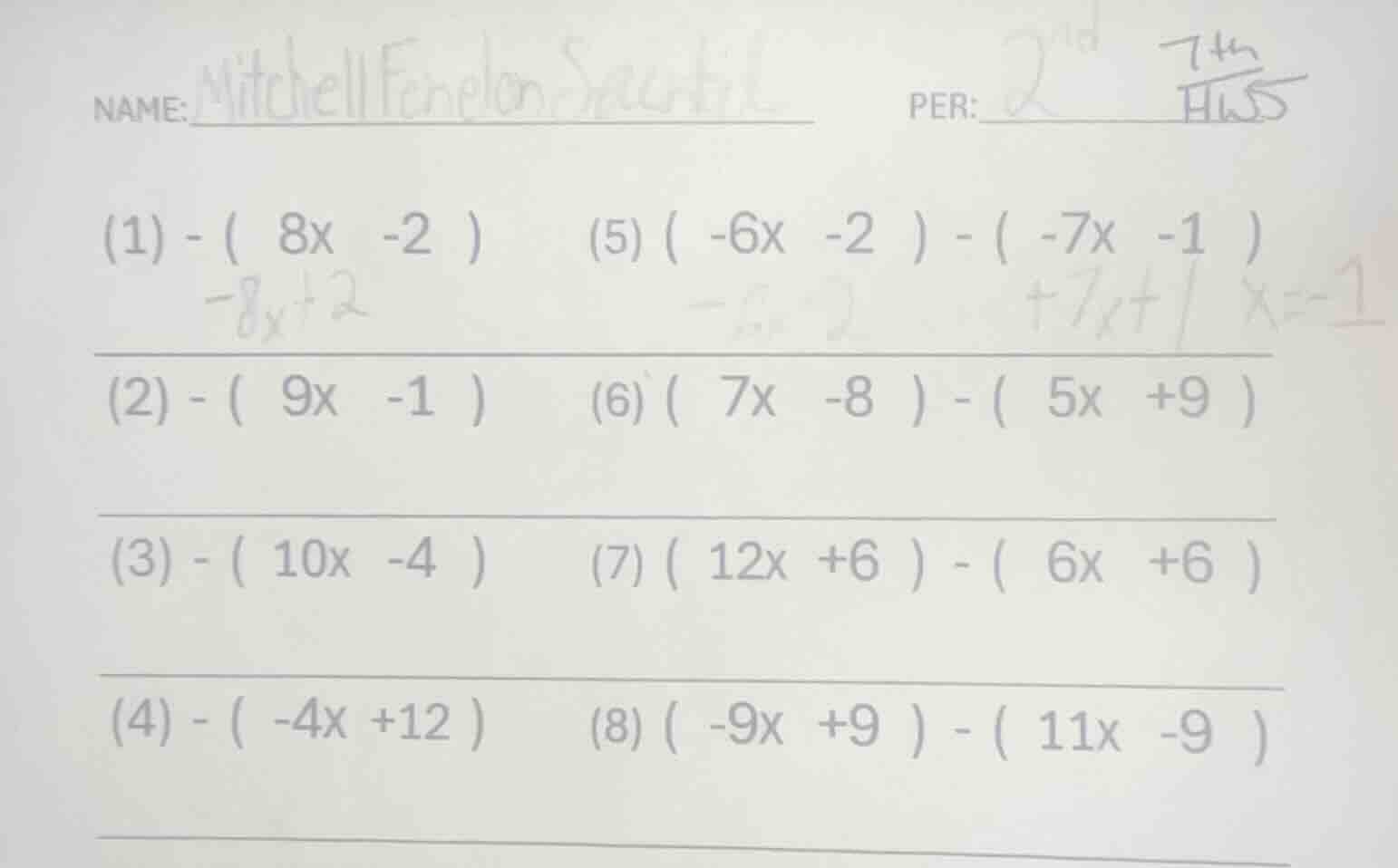 name: mitchell fenelon sacstil per: 2nd (1) - ( 8x -2 ) (2) - ( 9x -1 )…