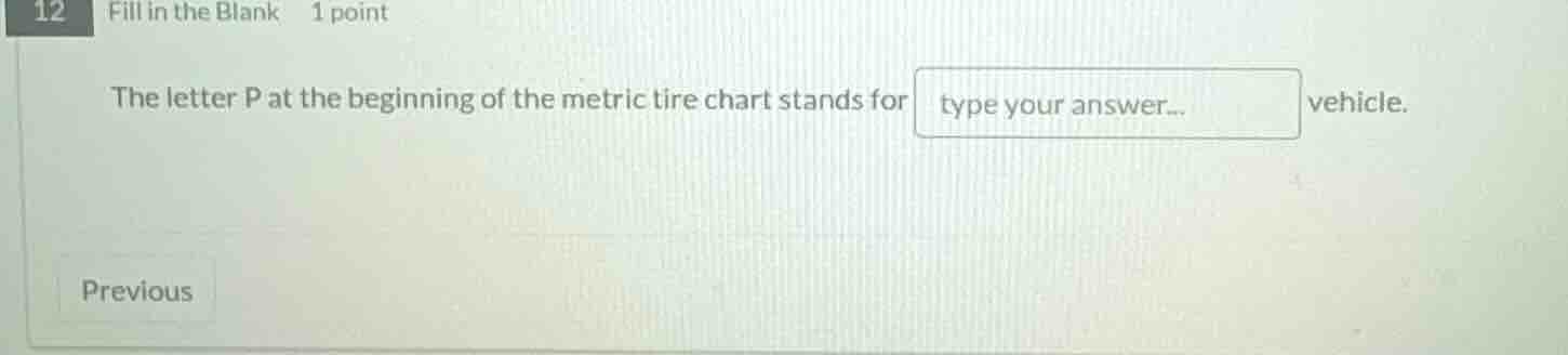 fill in the blank 1 point the letter p at the beginning of the metric t…