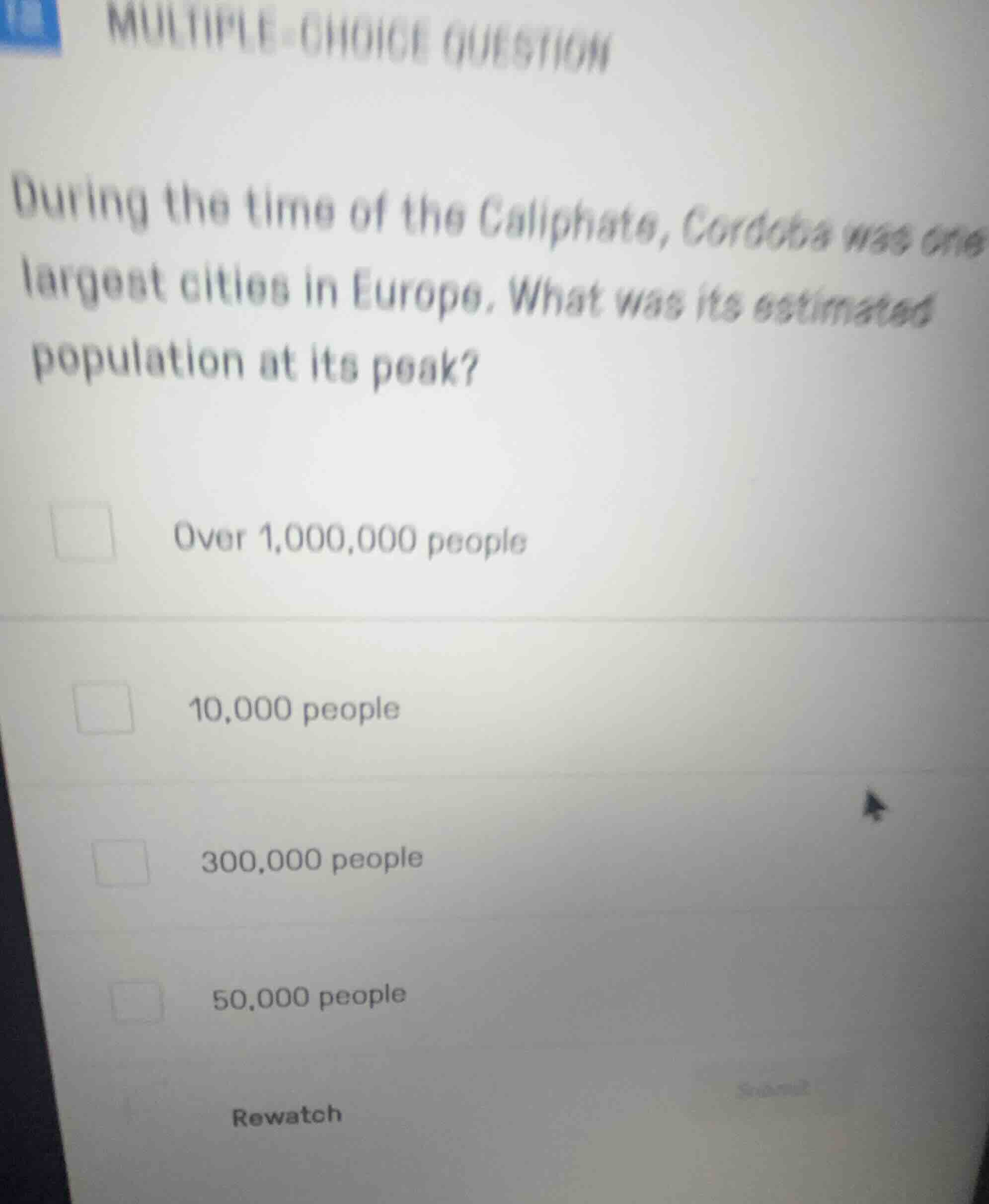 multiple-choice question during the time of the caliphate, cordoba was …