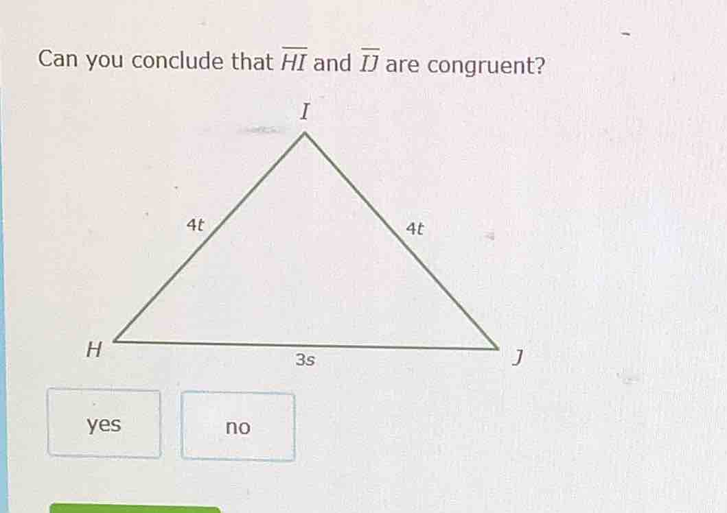 can you conclude that \\(overline{hi}\\) and \\(overline{ij}\\) are con…