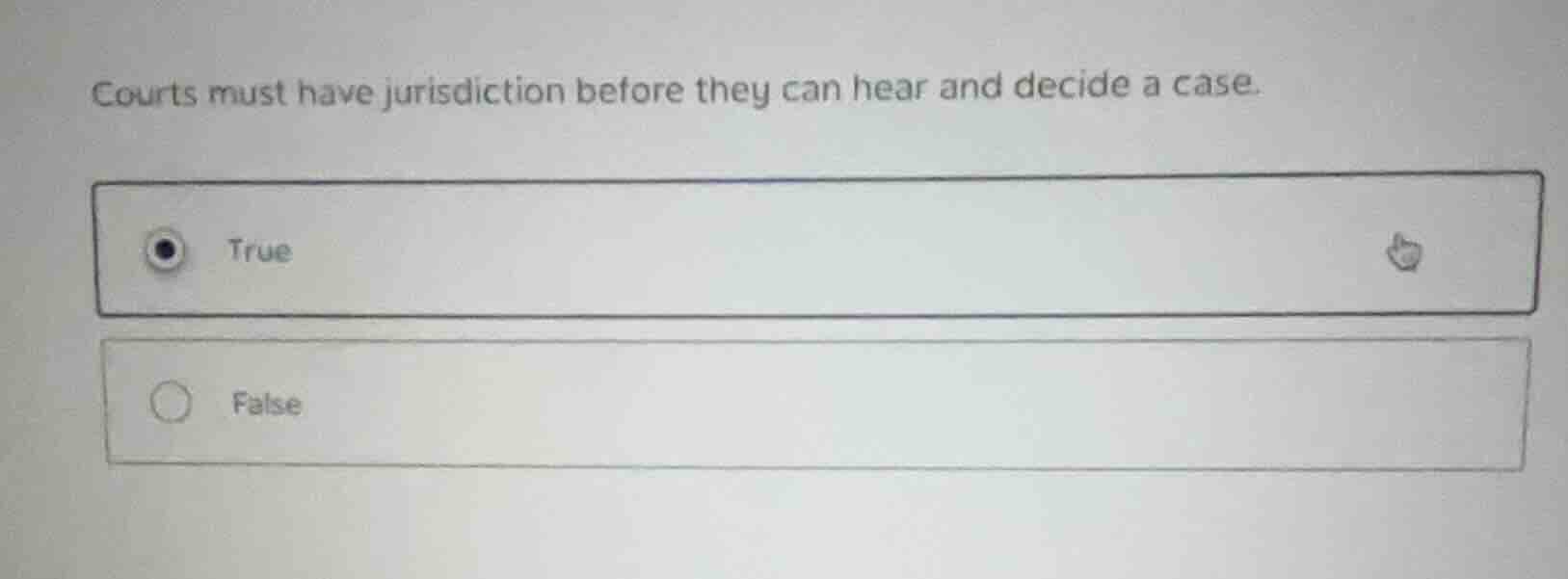 courts must have jurisdiction before they can hear and decide a case. t…