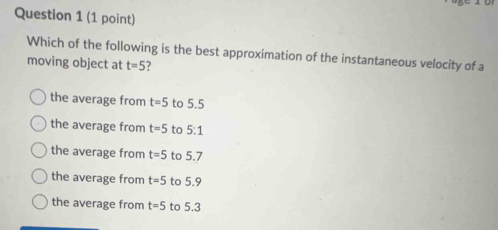 question 1 (1 point) which of the following is the best approximation o…